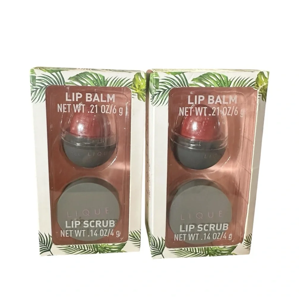 Lique Lip Care Kit Lip Balm & Lip Scrub Set Hydrating Exfoliating Duo